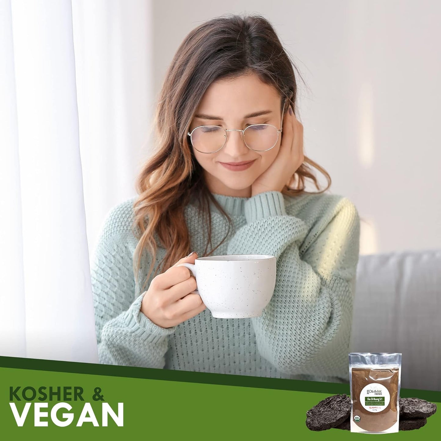 Organic Rehmannia Extract Powder 5:1 4oz | Lab Tested USDA Organic Shu Di Huang Concentrate Granules - 112g