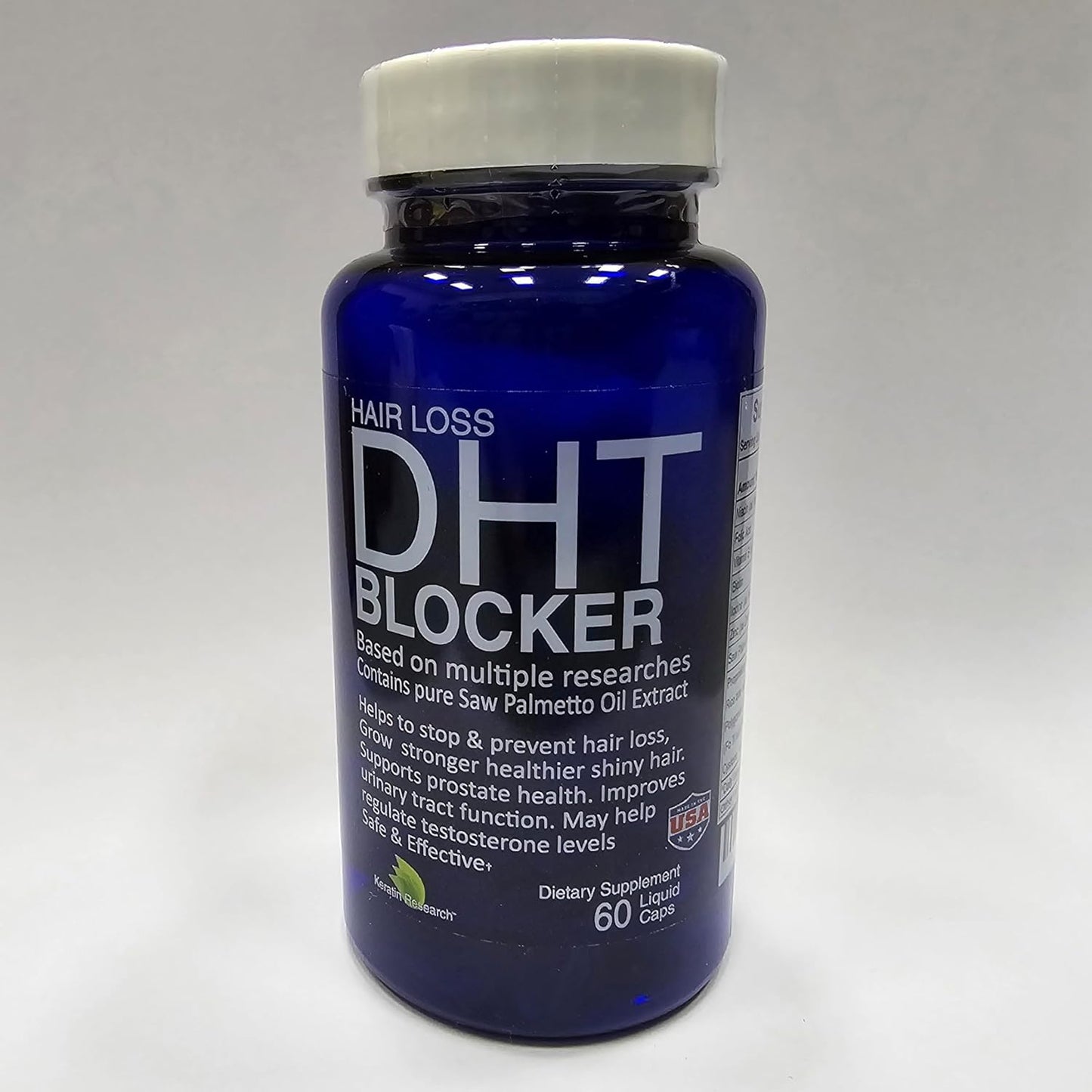 Organic Saw Palmetto Oil with Beta Sitosterol for Prostate Health & Hair Loss - DHT Blocker & Sleep Aid (30-Day Supply)