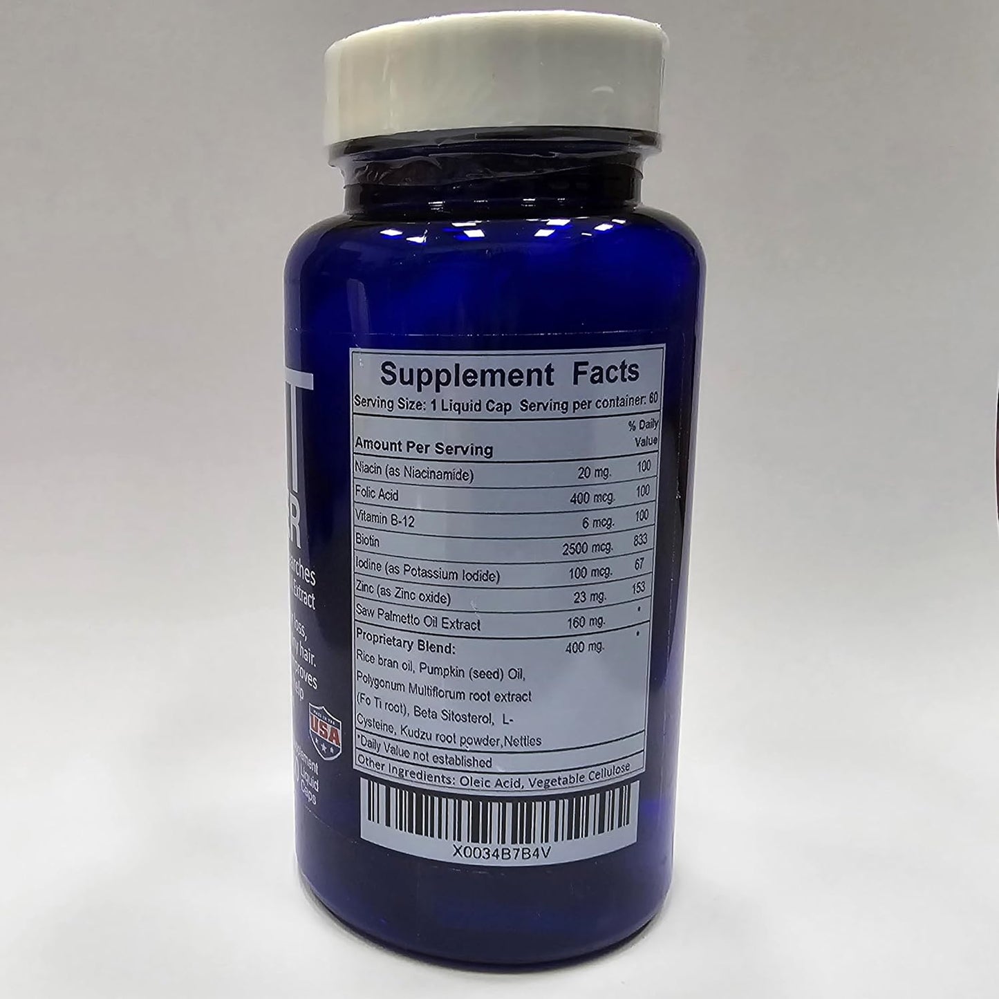 Organic Saw Palmetto Oil with Beta Sitosterol for Prostate Health & Hair Loss - DHT Blocker & Sleep Aid (30-Day Supply)