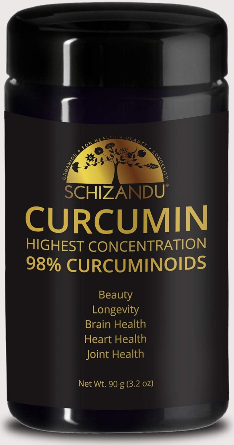 Organic Schizandu Curcumin Extract 98% Concentration in 90g Miron Glass - Turmeric