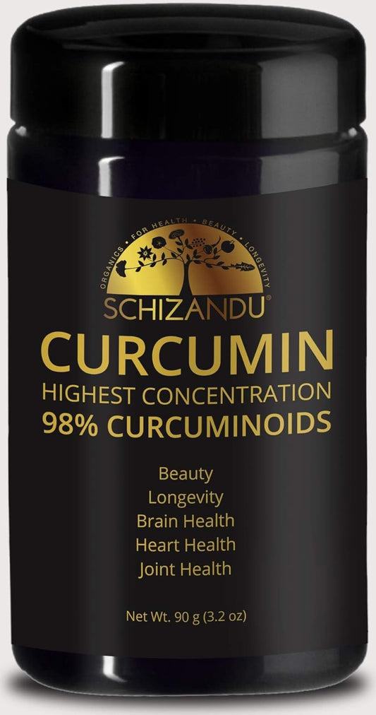 Organic Schizandu Curcumin Extract 98% Concentration in 90g Miron Glass - Turmeric