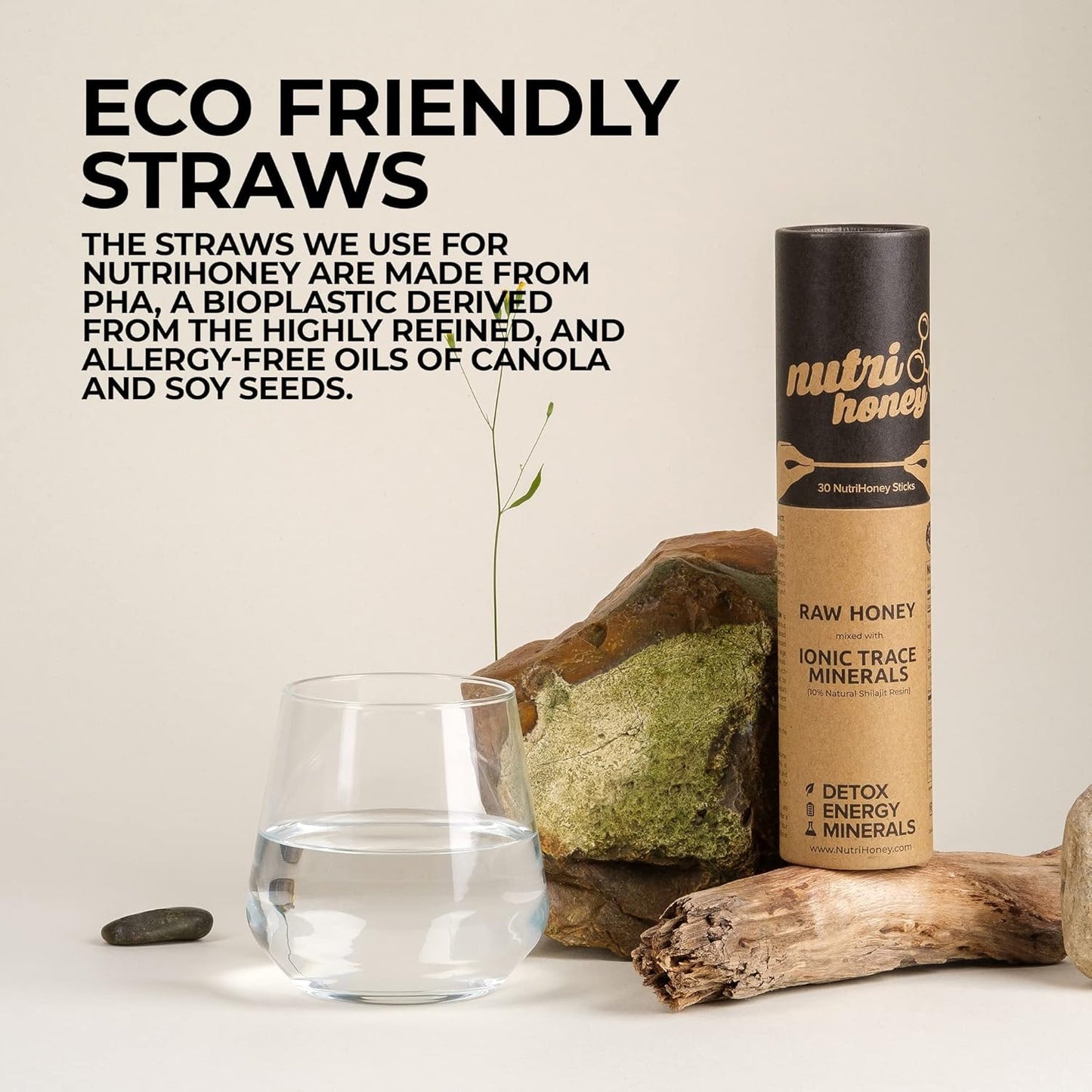 Organic Shilajit Capsules & Honey Sticks Combo - Pure Shilajit Resin with Raw Honey - 60 Capsules & 7 Sticks