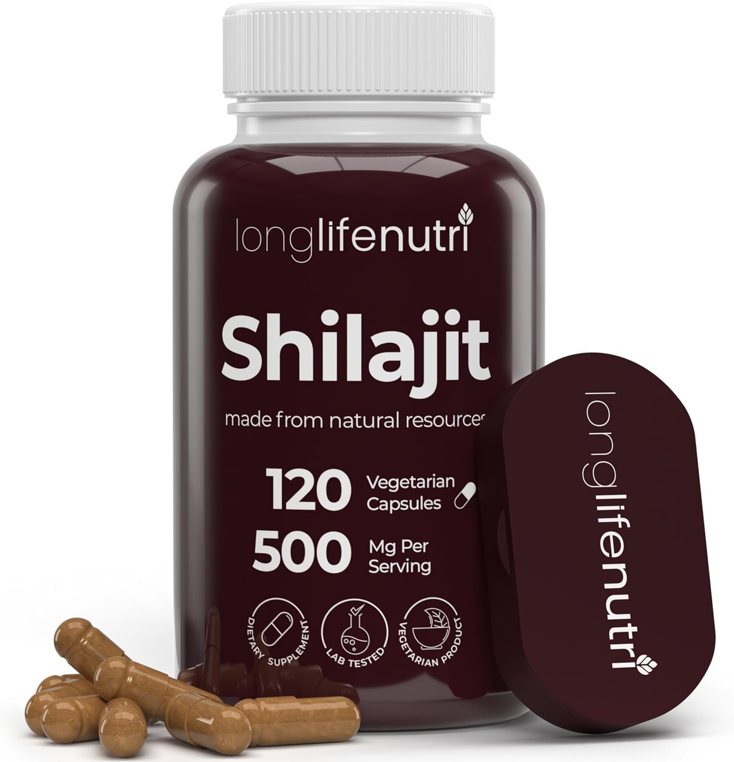 Organic Shilajit Extract Capsules with 15% Fulvic Acid - 120 Vegetarian Capsules, 4 Month Supply, Made in USA, Gluten Free, Non-GMO Supplement for Vitality & Mental Clarity - BoostGo Australia