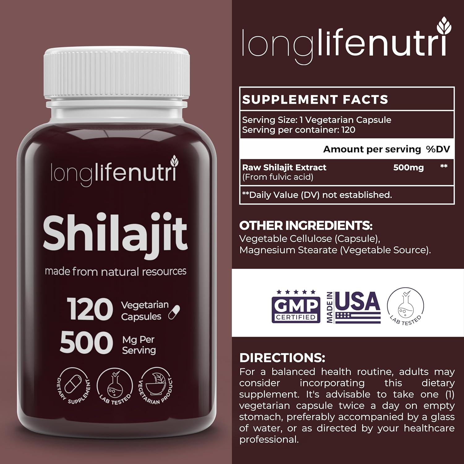 Organic Shilajit Extract Capsules with 15% Fulvic Acid - 120 Vegetarian Capsules, 4 Month Supply, Made in USA, Gluten Free, Non-GMO Supplement for Vitality & Mental Clarity - BoostGo Australia