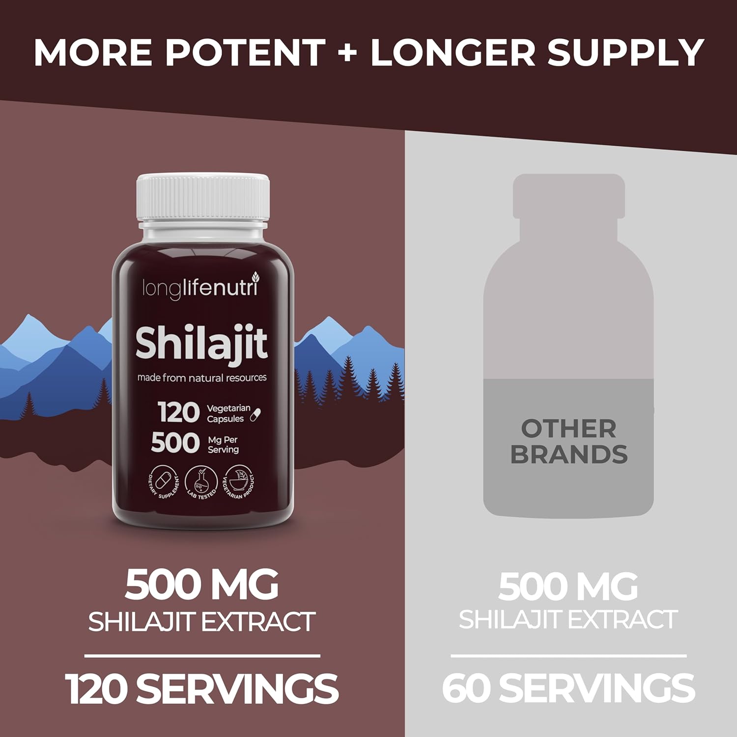Organic Shilajit Extract Capsules with 15% Fulvic Acid - 120 Vegetarian Capsules, 4 Month Supply, Made in USA, Gluten Free, Non-GMO Supplement for Vitality & Mental Clarity - BoostGo Australia