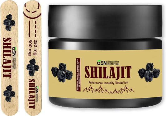 Organic Shilajit Resin 30g - Himalayan Blend with 85+ Trace Minerals & Fulvic Acid - 600mg Maximum Potency - Energy Boost & Immune Support - 50 Servings