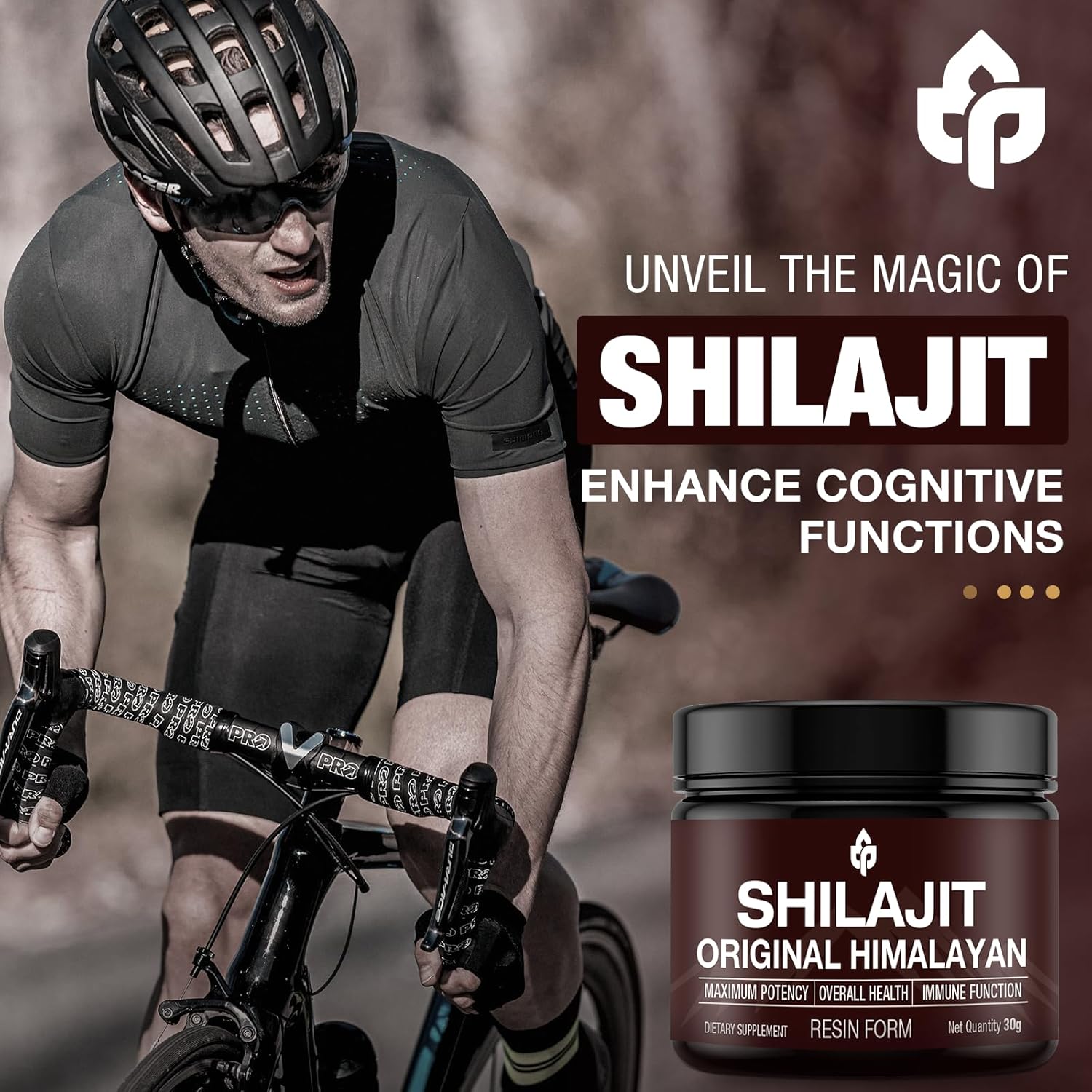 Organic Shilajit Resin Gold Grade Supplement for Energy & Immune Support, 100% Pure Himalayan Shilajit with 85+ Trace Minerals, Fulvic Acid, 30g (Unflavored)