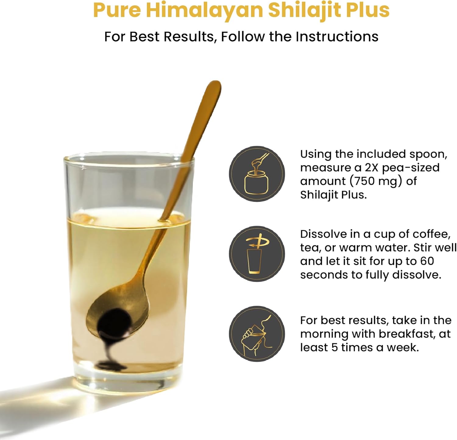 Organic Shilajit Resin with Ashwagandha & Maca Root for Men and Women - 72% Fulvic Acid, 85+ Trace Minerals - 40g - BoostGo Australia