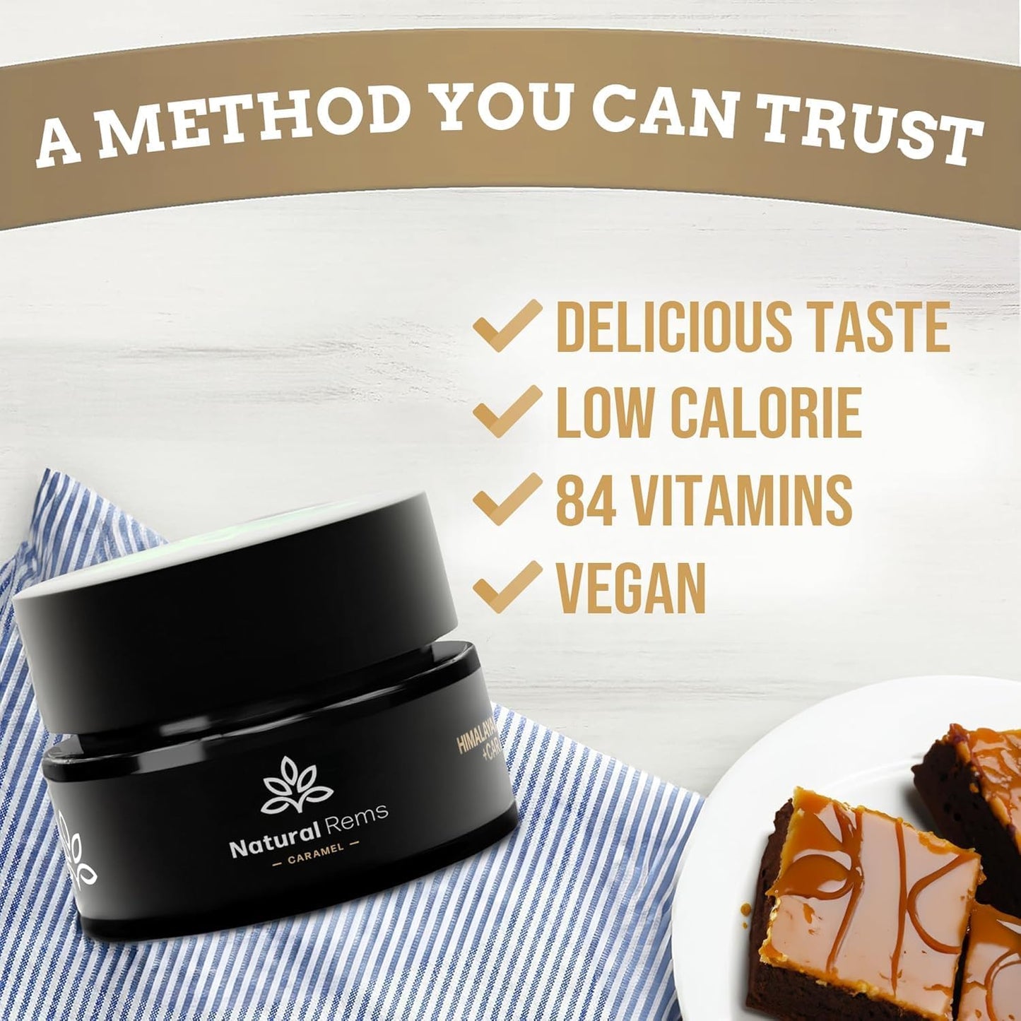 Organic Shilajit Supplement with Caramel Flavor - Pure Himalayan Fulvic Acid for Energy and Focus - Holistic Health Boost