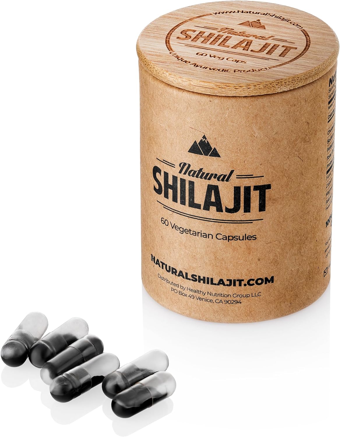 Organic Shilajit Supplements Combo: Capsules & Honey Sticks (1-2 Months Supply)