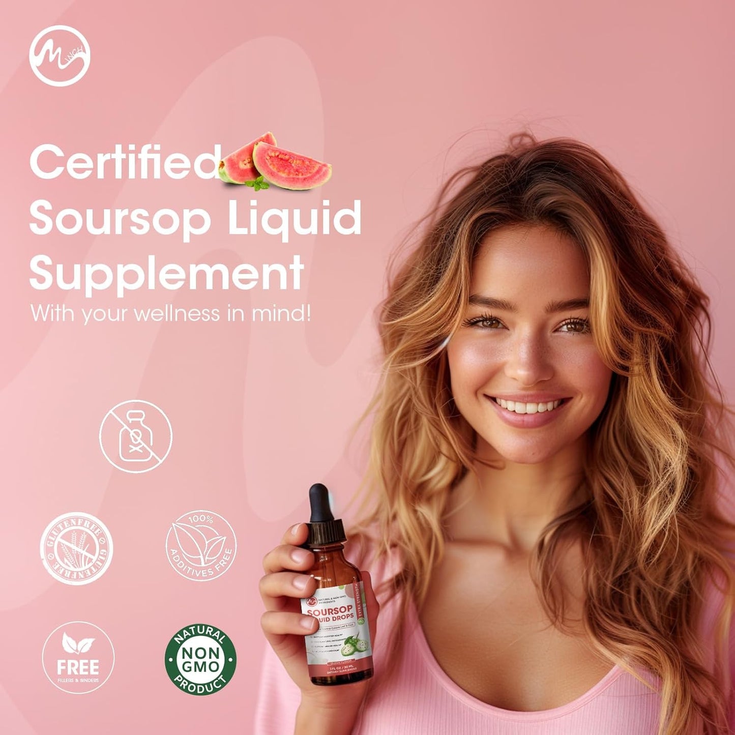 Organic Soursop Bitters Liquid Drops - Sugar Free Graviola Extract for Cell Support and Immune Boost - Guava Flavor - 2 Pack