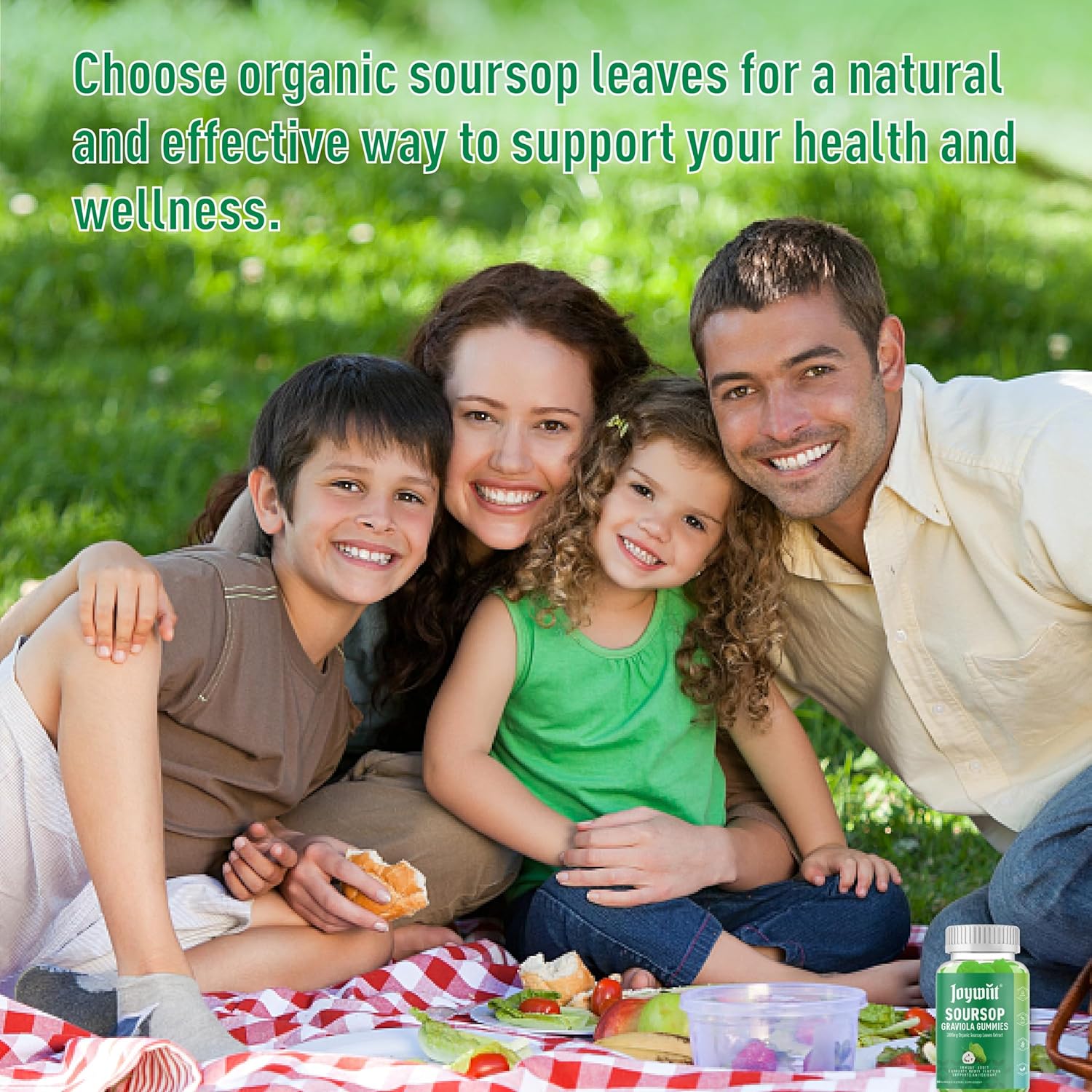 Organic Soursop Graviola Gummies - 2000mg Extract for Immune Support, Antioxidant Boost, Digestive Health - Vegan, Non-GMO - with Vitamin C & Magnesium Glycinate