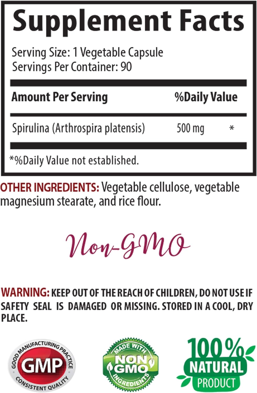 Organic Spirulina and Chlorella Capsules for Energy Boost - 500mg Tablets and Powder - Herbal Supplement