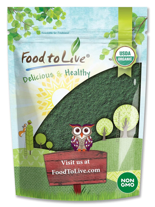Organic Spirulina Powder 4 lbs - Non-GMO, Kosher, Raw Blue-Green Algae, Vegan Superfood - Bulk Size, Non-Irradiated - Rich in Vitamins & Minerals - Ideal for Drinks - BoostGo Australia