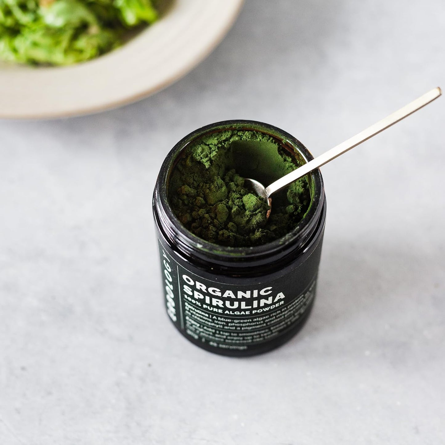 Organic Spirulina Powder from Portugal - 45 Servings - Energy & Immunity Support - Rich in Nutrients - Vegan & GMO-Free