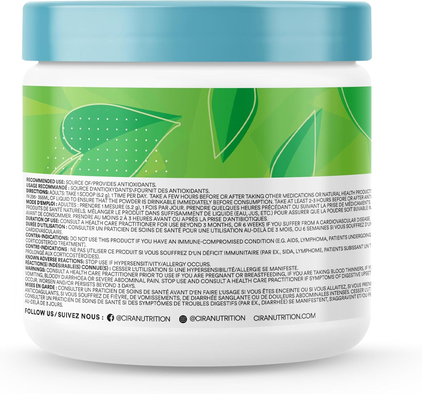Organic Spirulina Superfood Powder - Pineapple Coconut Flavor, Antioxidant-Rich Blend for Energy, Digestion, & Debloating - 30 Servings