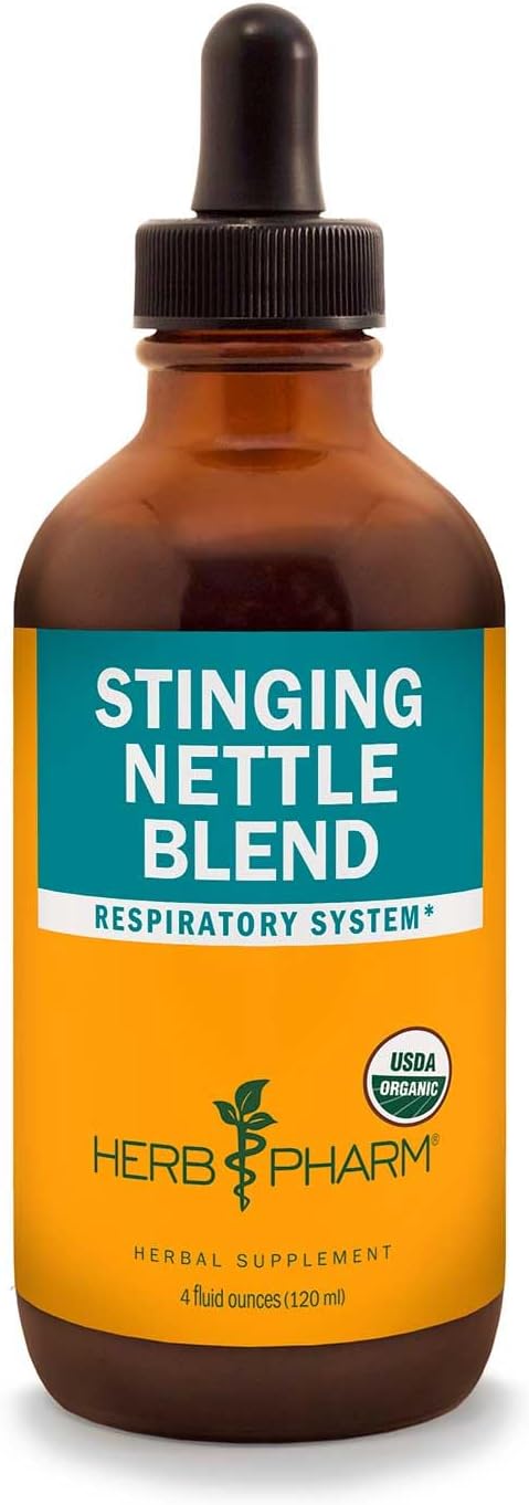 Organic Stinging Nettle Blend Liquid Extract by Herb Pharm - 4 fl oz Bottle