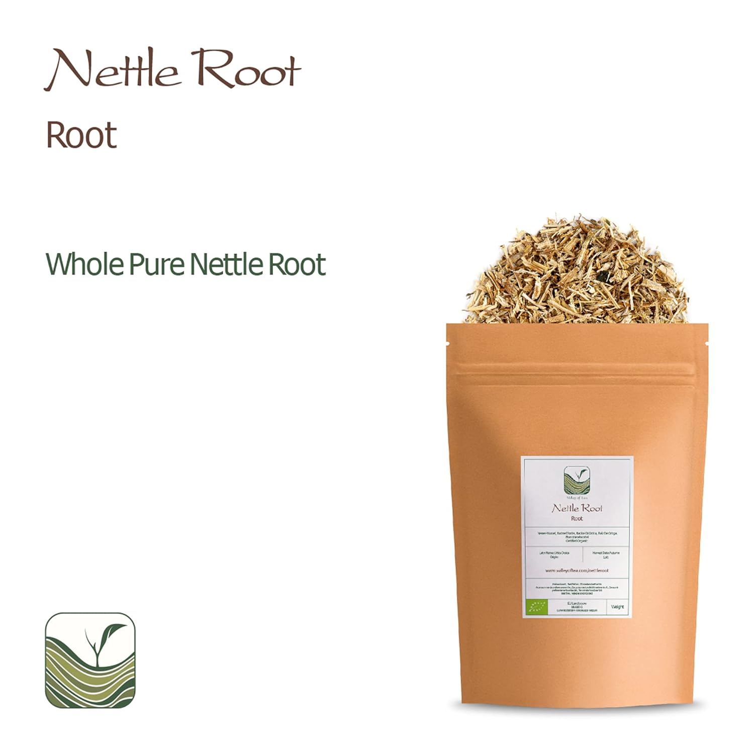 Organic Stinging Nettle Root Tea from the Valley of Tea - Urtica Dioica Herbal Infusion