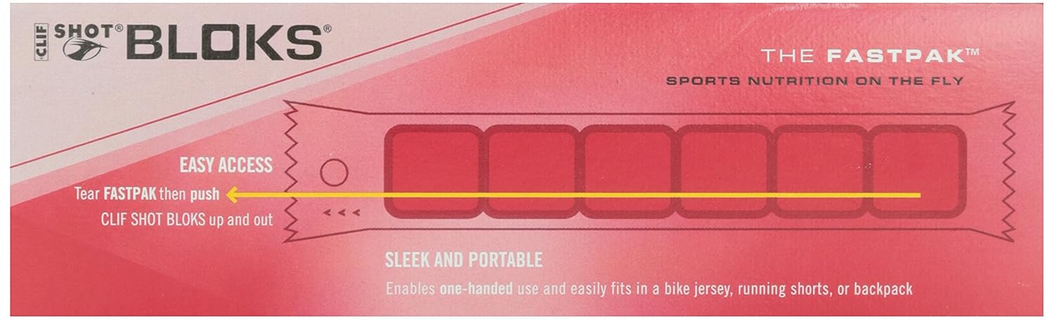 Organic Strawberry Clif Shot Blok Energy Chews - 2.1oz Pack