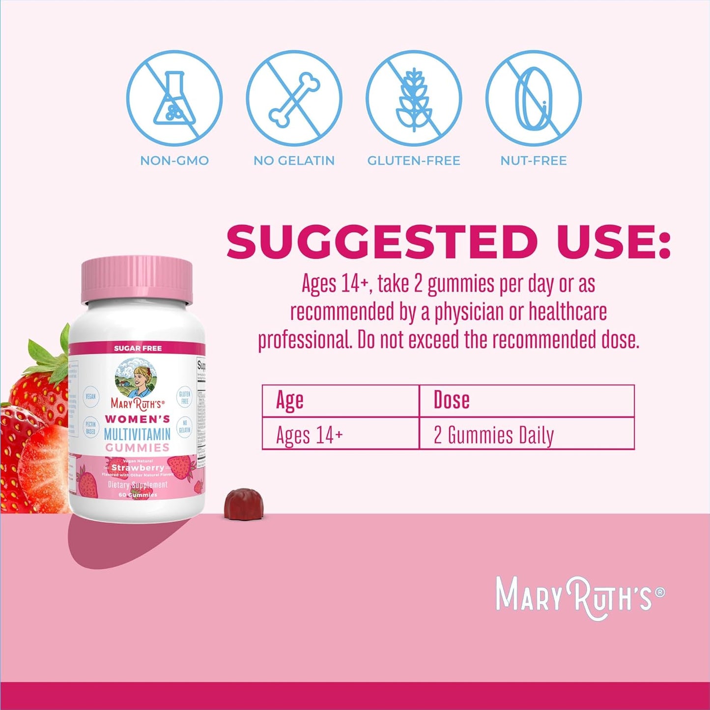 Organic Strawberry Prenatal Postnatal Multivitamin Gummies for Women - USDA Certified, Vegan, Gelatin-Free - Supports Breastfeeding, Beauty, & Immunity