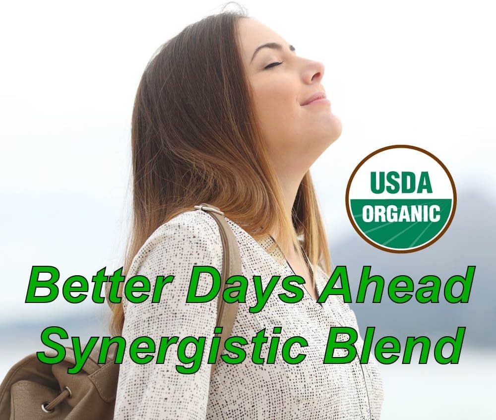 Organic Stress Relief Supplement with St John’s Wort & Ashwagandha - Calm Mind & Body Blend - 60 Capsules