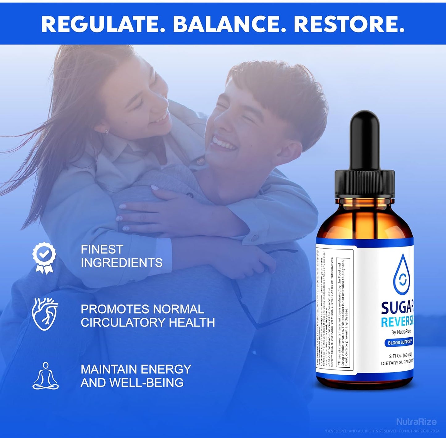 Organic Sugar Reverse Drops (2 Pack) - Premium Nutrition for Healthy Lifestyle Support, Natural Formula with 60 Servings
