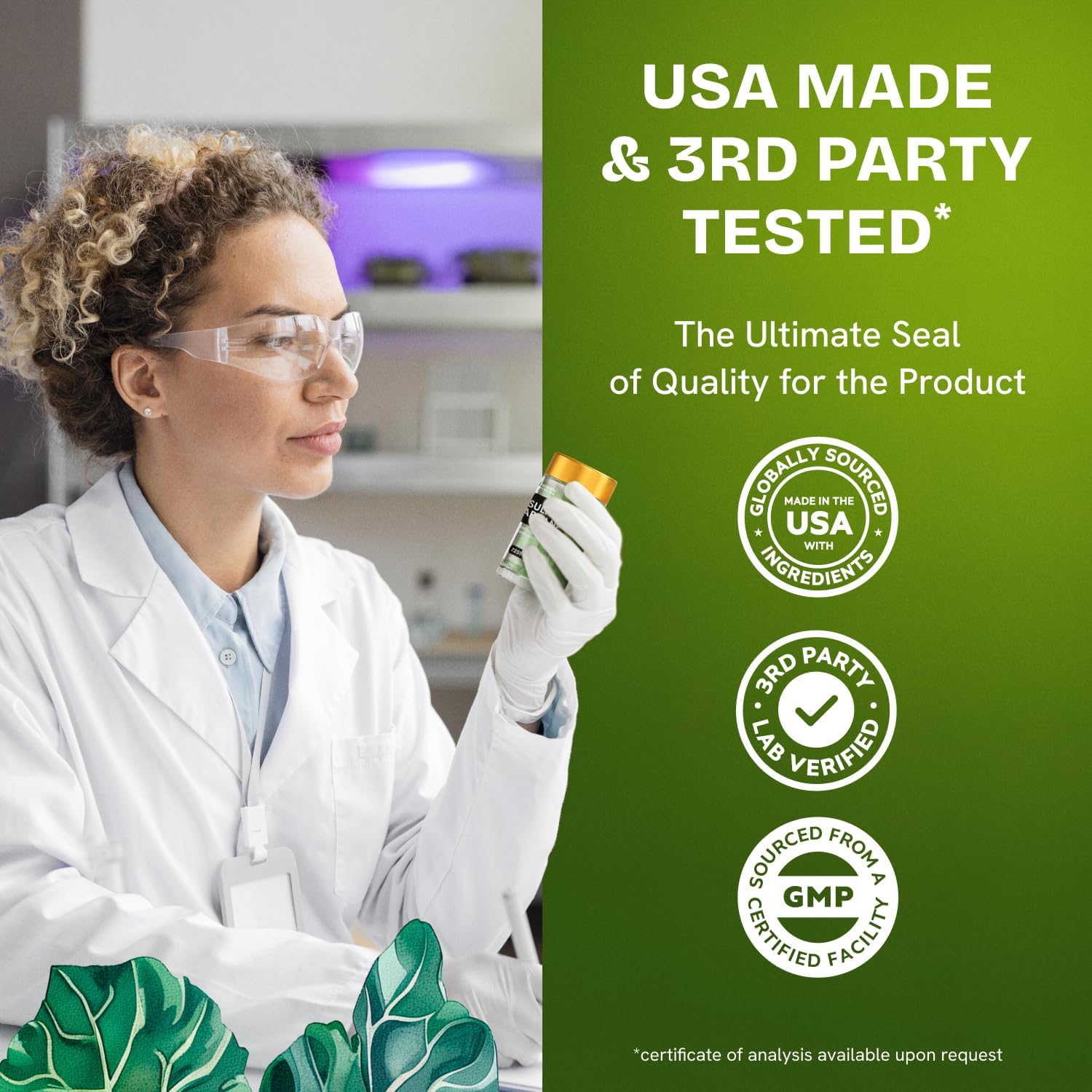 Organic Sulforaphane Supplement with Broccoli Sprouts, Seeds, and Florets - 240 Glucosinolate Pills for Kids and Adults - 2 Pack