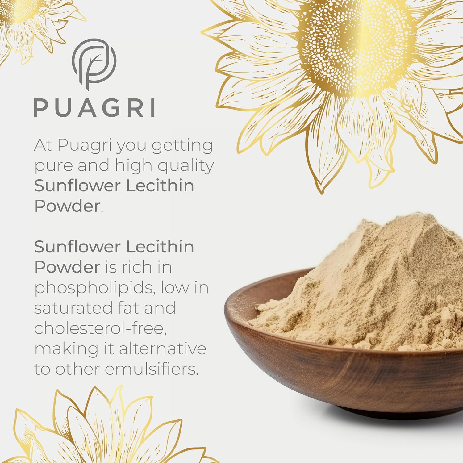 Organic Sunflower Lecithin Powder for Improved Wellness and Nutrition - BoostGo Australia