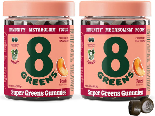 Organic Super Greens Gummy with Digestive Enzymes for Metabolism and Immunity - 100 Count