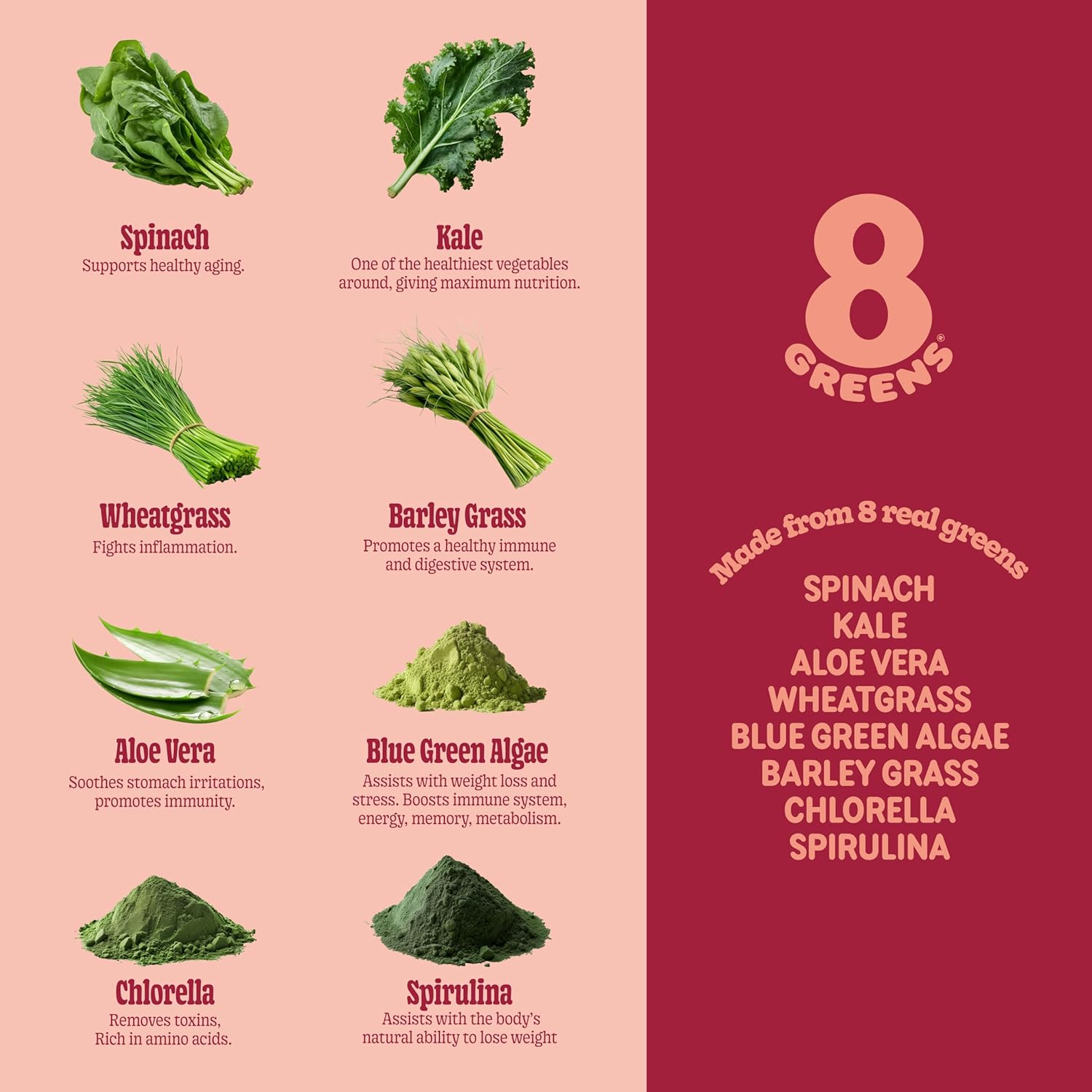 Organic Super Greens Gummy with Digestive Enzymes for Metabolism and Immunity - 100 Count