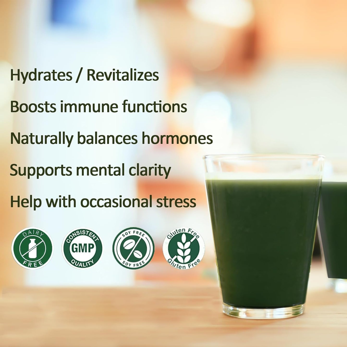 Organic Super Greens Powder for Women - Immune Support, Gut Health, Digestion, Antioxidants - Spirulina & Chlorella Blend, Watermelon Flavor - 8.7oz