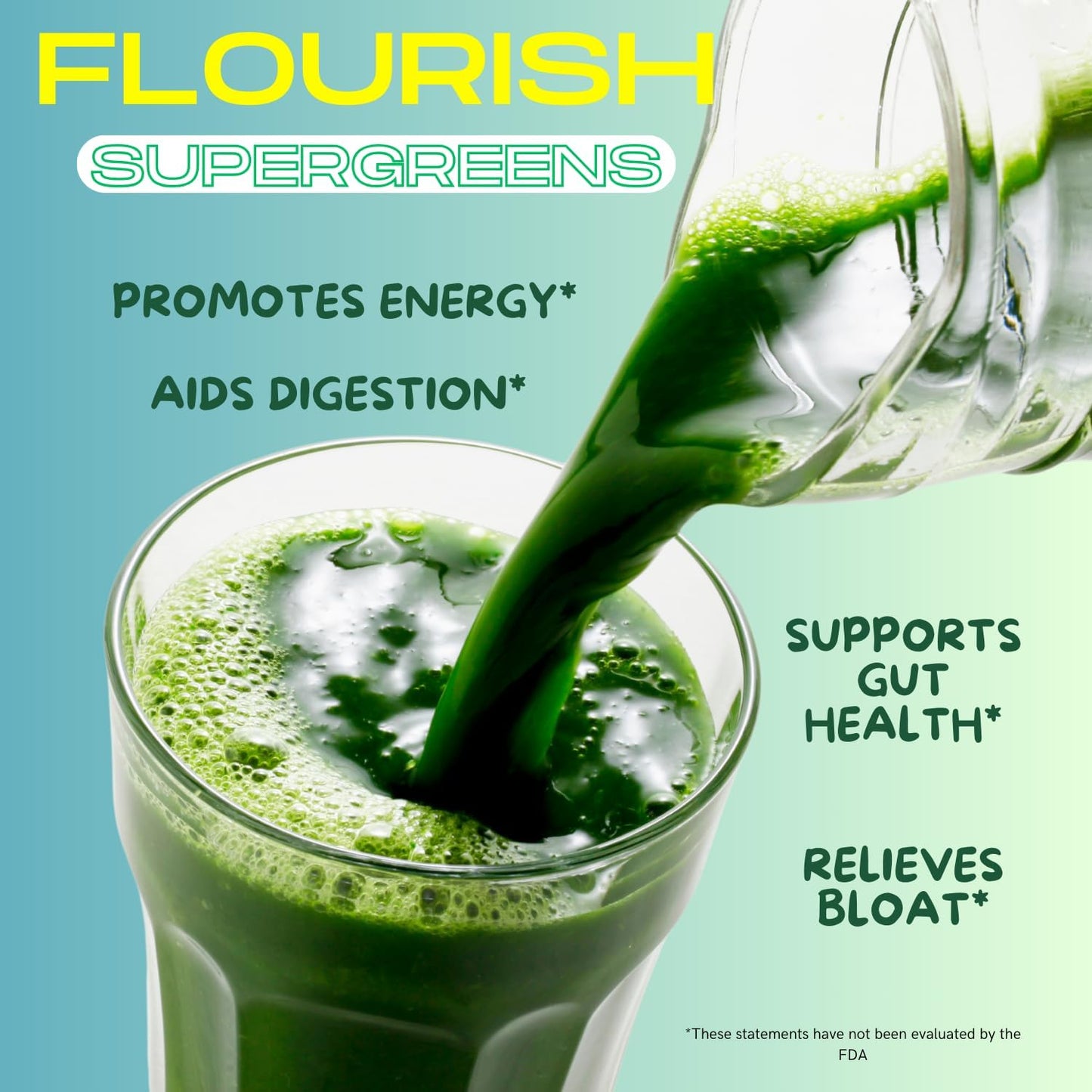 Organic Super Greens Powder Mix with Chlorella, Spirulina, Beetroot, Enzymes & Probiotics - Original Flavor (30 Servings)