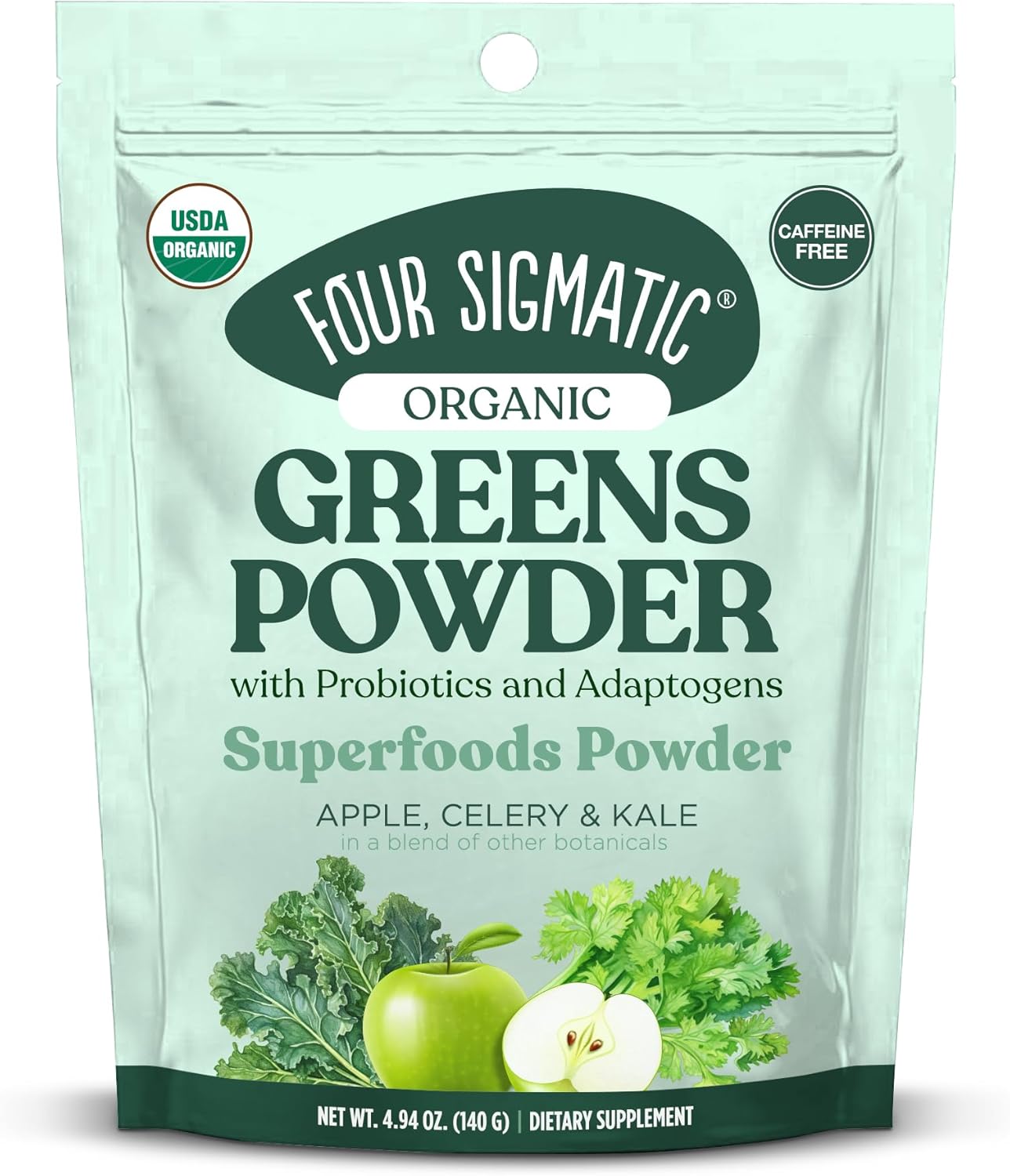 Organic Super Greens Powder with Probiotics & Prebiotics - 4.94 oz.