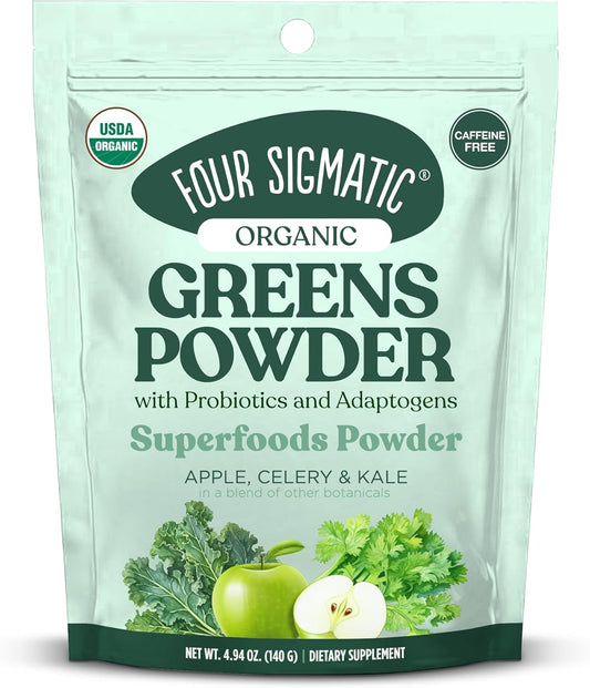 Organic Super Greens Powder with Probiotics & Prebiotics - 4.94 oz.