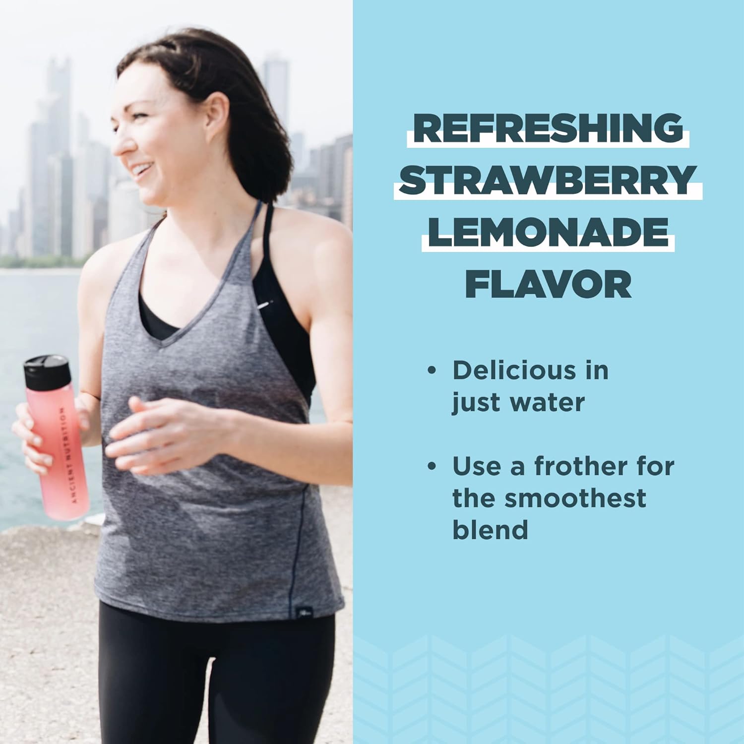 Organic Supergreens Powder & Multi Collagen Protein Bundle - Greens & Strawberry Lemonade Flavors, 25 + 24 Servings