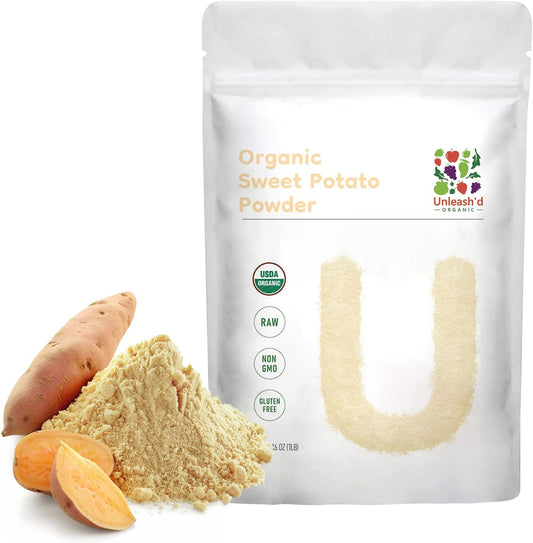 Organic Sweet Potato Powder 16 oz - Rich in Antioxidants, Multivitamins - Boosts Immune System, Supports Digestive Health