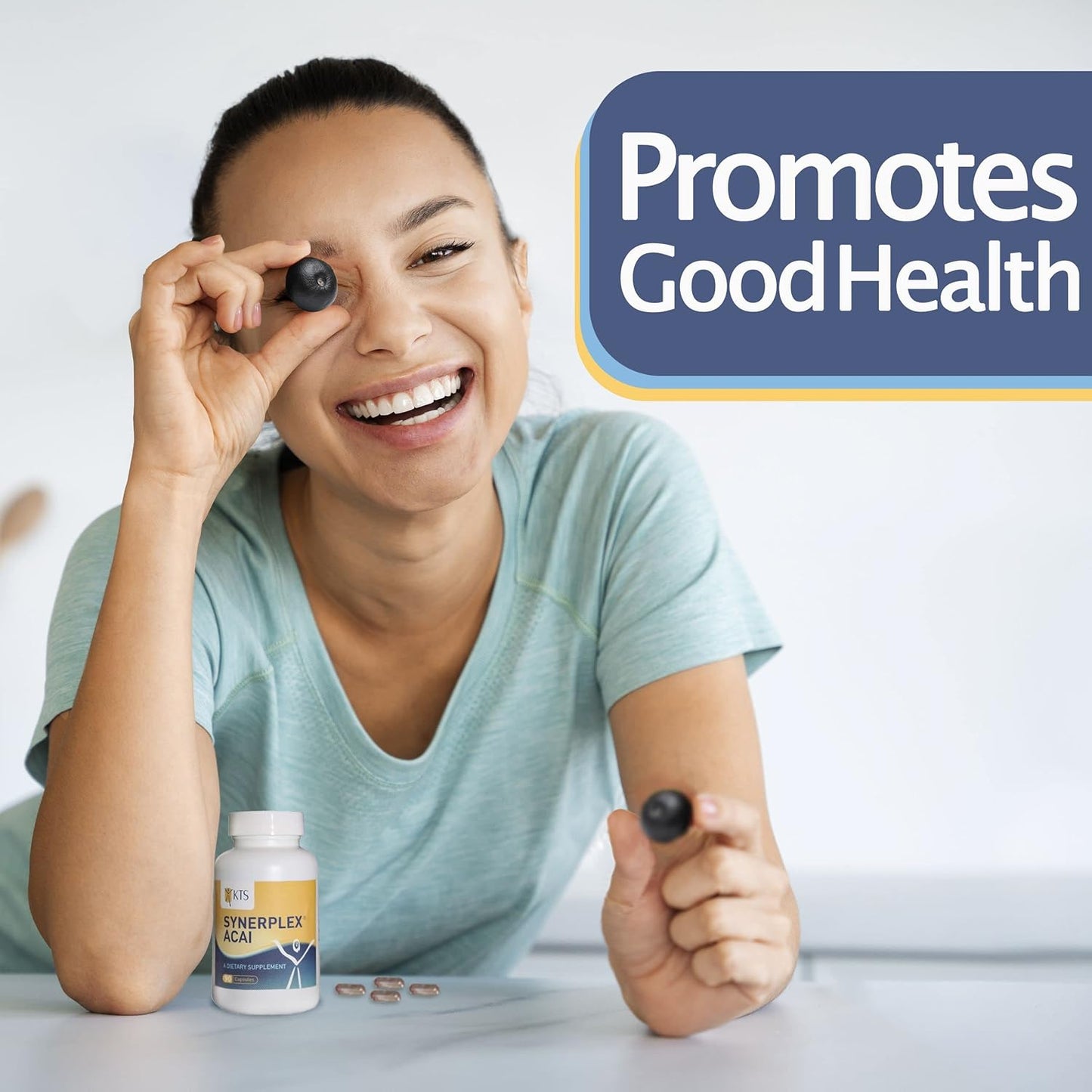 Organic Synerplex® Açaí Capsules - Superfood Supplement for Brain, Heart, & Reproductive Health - Rich in Antioxidants & Nutrients