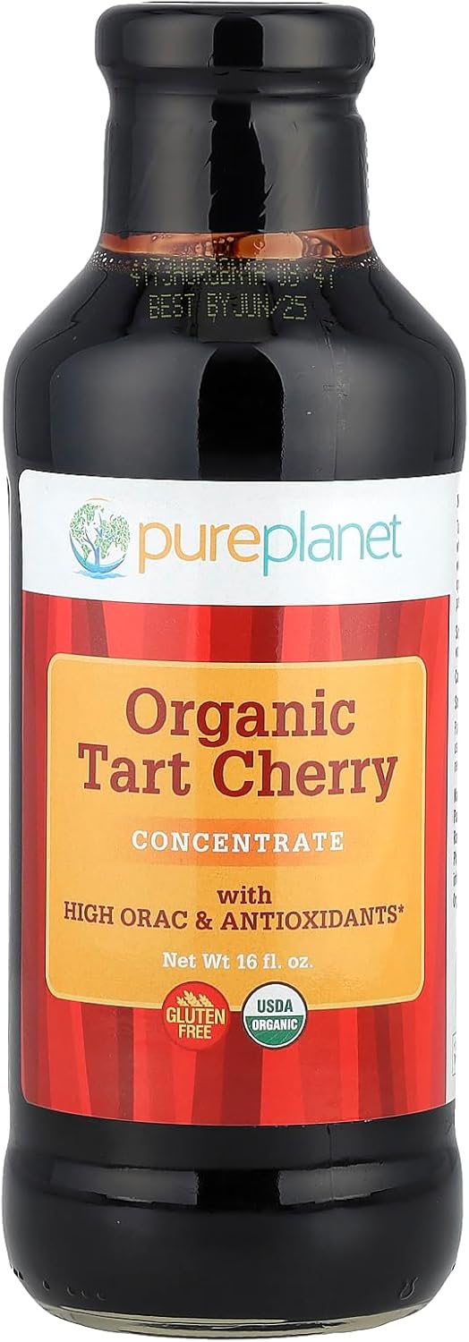 Organic Tart Cherry Concentrate by PURE PLANET - 16 Fluid Ounces
