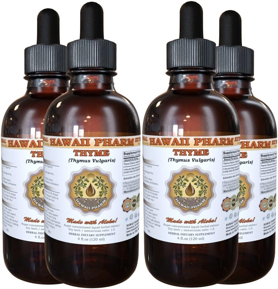 Organic Thyme (Thymus vulgaris) Liquid Extract - 16 fl. oz Bottle