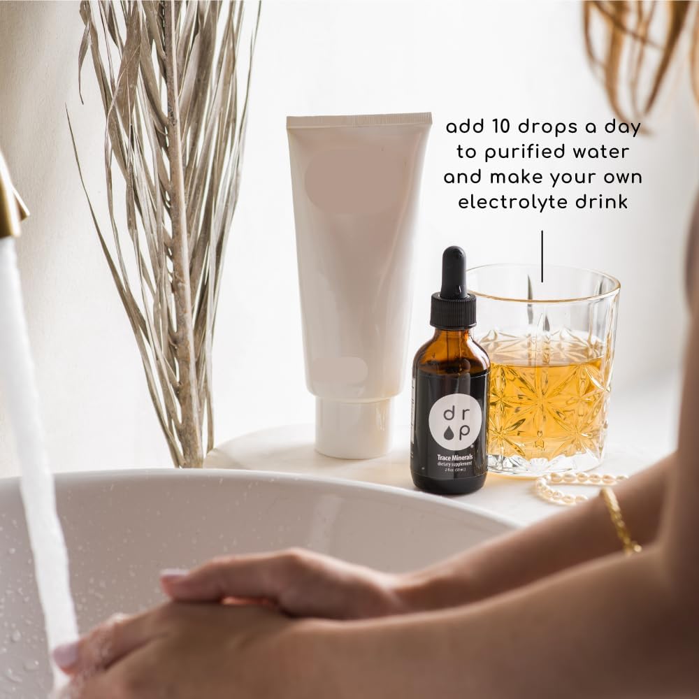 Organic Trace Minerals Electrolyte Drops with Vitamin B12 Bundle - 2 oz Liquid Drops