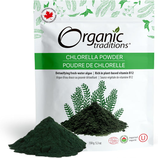 Organic Traditions Chlorella Powder - 5.3 Ounce Organic Superfood Supplement