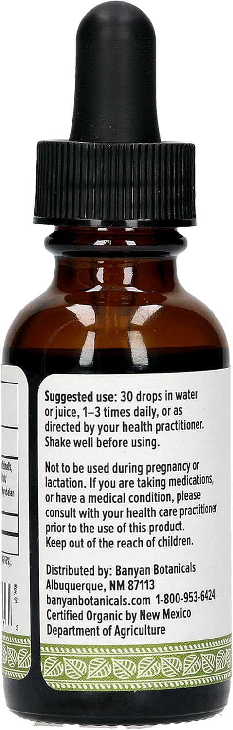 Organic Triphala Liquid Herbal Extract for Daily Detox and Rejuvenation - 1oz Bottle - Non-GMO and Vegan-Friendly