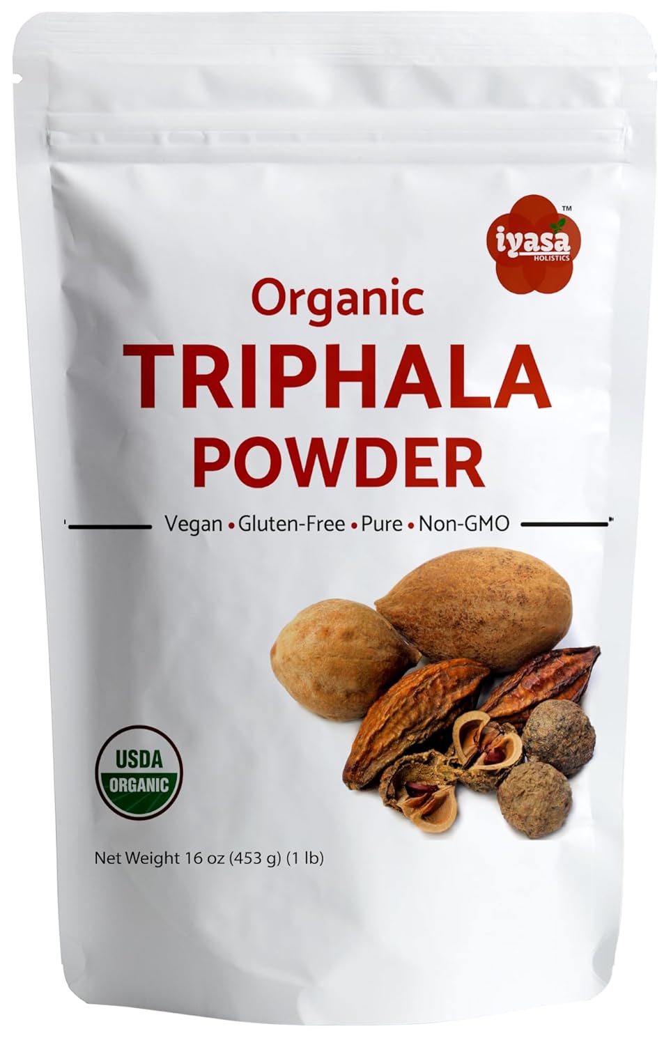 Organic Triphala Powder 16 oz - Ayurvedic Superfood for Natural Body Detox and Bowel Cleansing