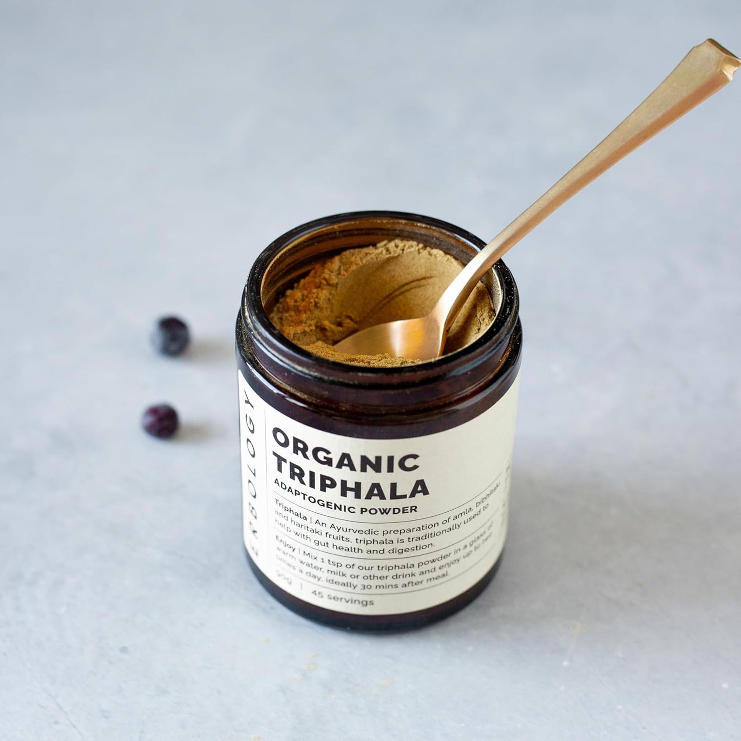 Organic Triphala Powder 3.2 oz - Ayurvedic Blend - Gut Health Support - Vegan & Gluten-Free - Non-GMO - Farm Fresh from India