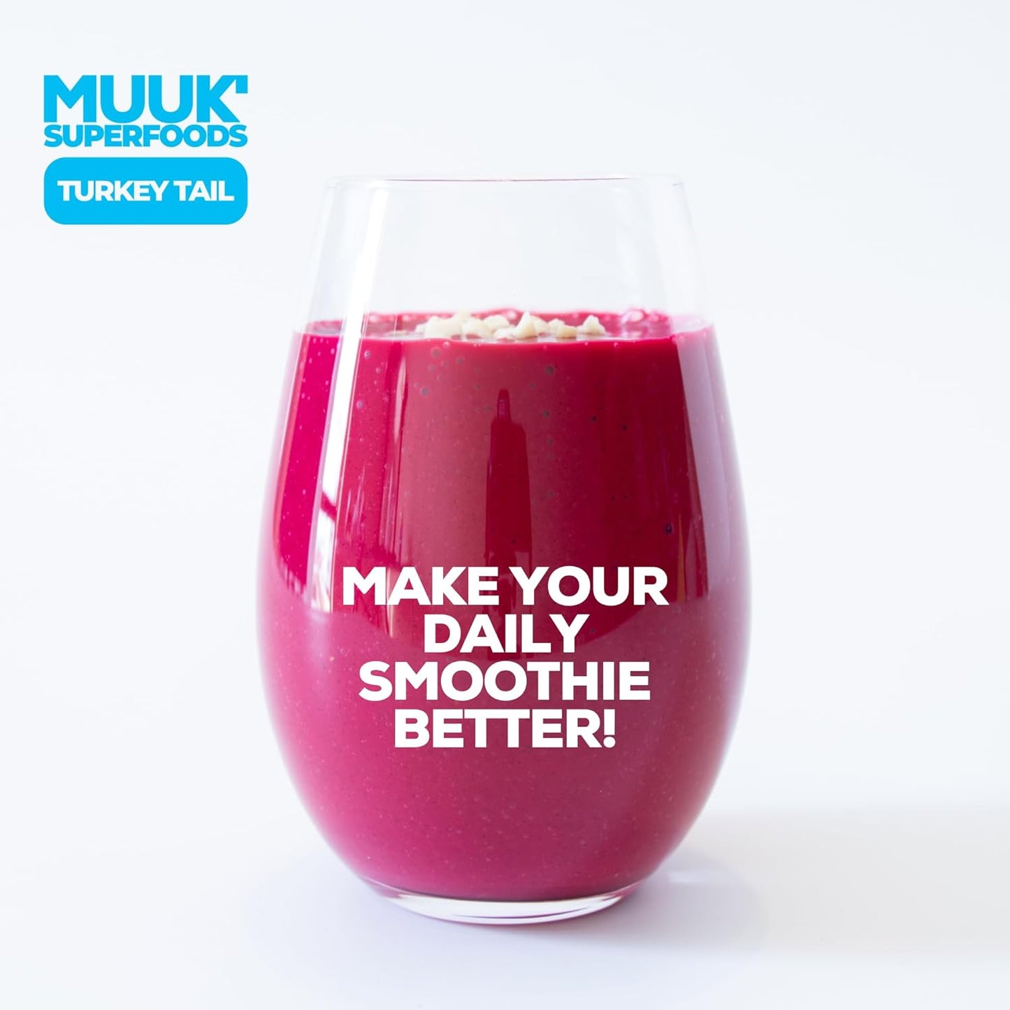 Organic Turkey Tail Mushroom Powder by MUUK's SUPERFOODS - Premium Quality Immune-Boosting Supplement