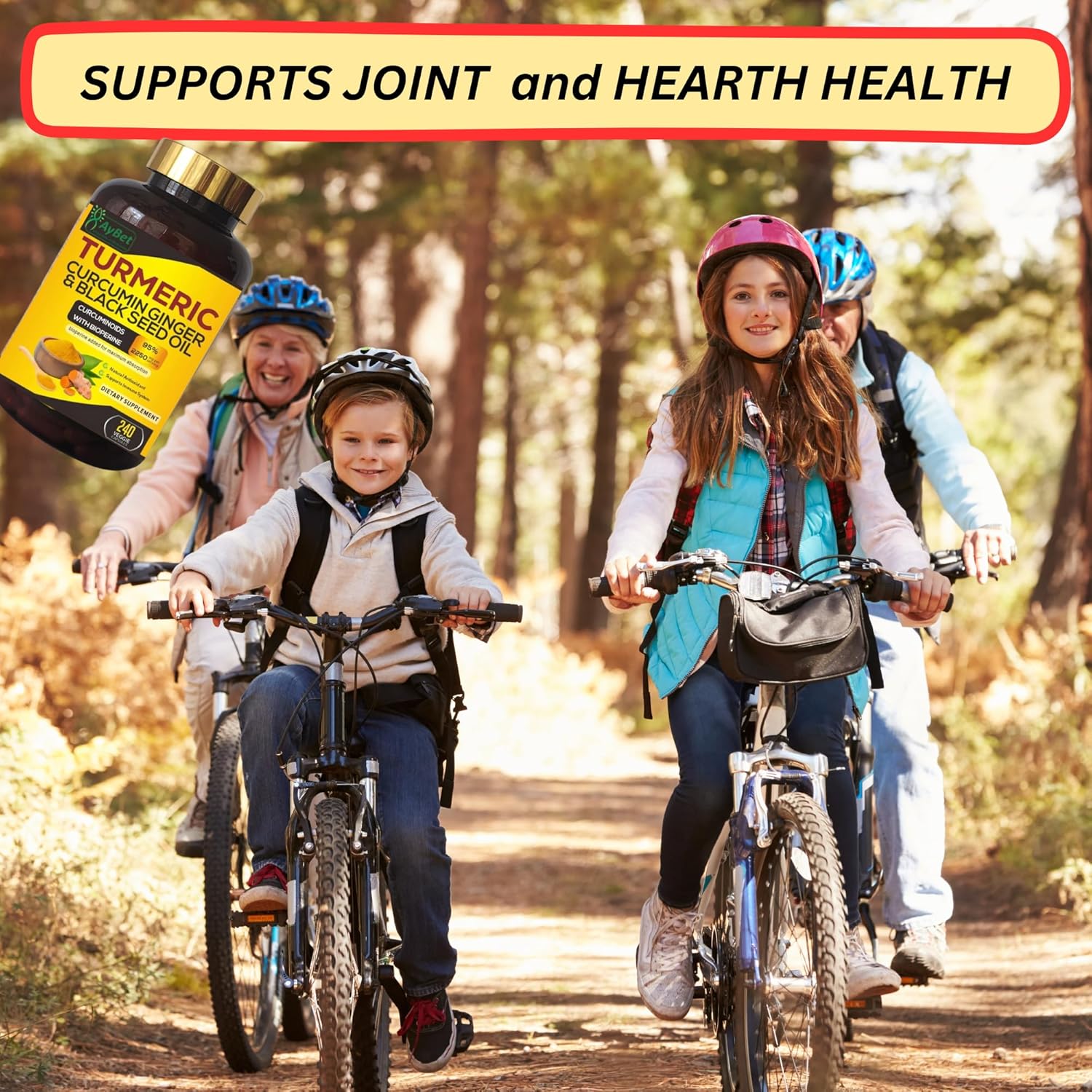 Organic Turmeric Curcumin Ginger Black Seed Oil Capsules 2250mg - 95% Curcuminoids with BioPerin for Immune & Joint Support - 120 Halal Vegan Pills