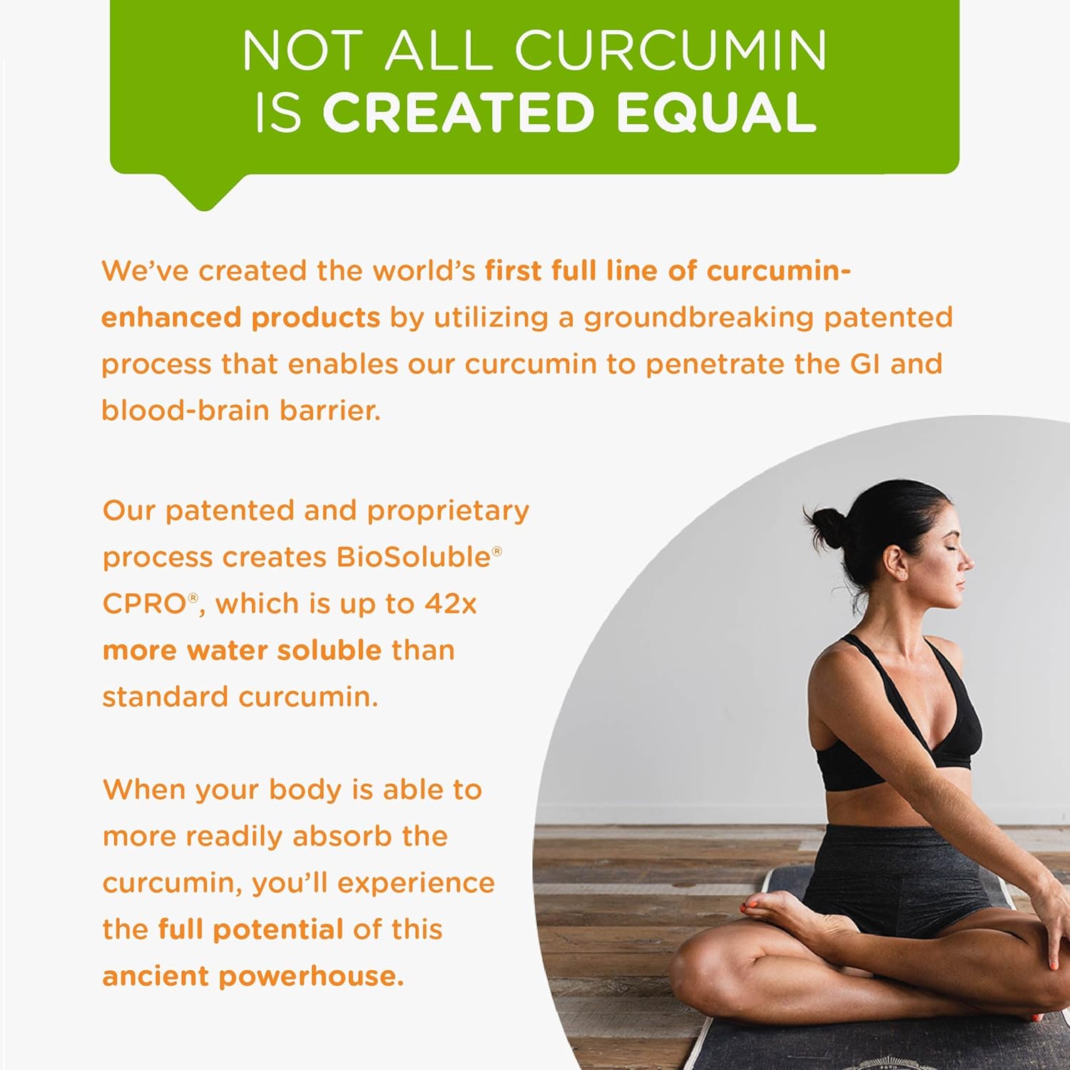 Organic Turmeric CurcuminPro Capsules for Joint & Muscle Support with BioSoluble Brown Rice Protein | Vegan | 60 Count