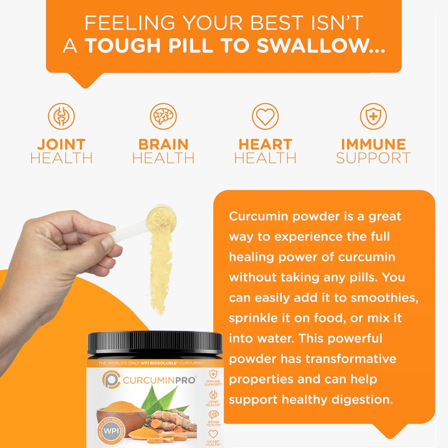 Organic Turmeric Derived CurcuminPro Complete Bulk Powder - 90g BioSoluble Joint & Muscle Support