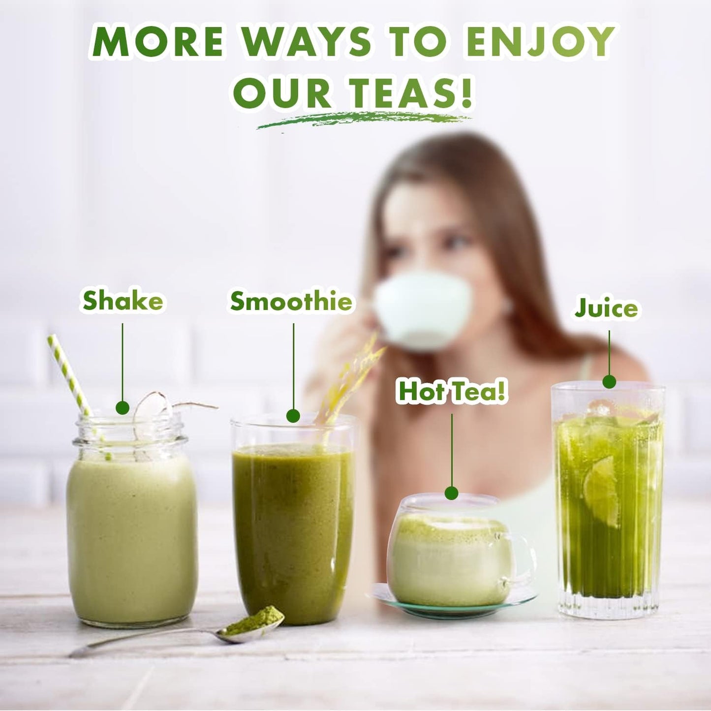 Organic Turmeric Matcha Green Tea Powder Bundle for Kidney and Liver Detox - Opportuniteas