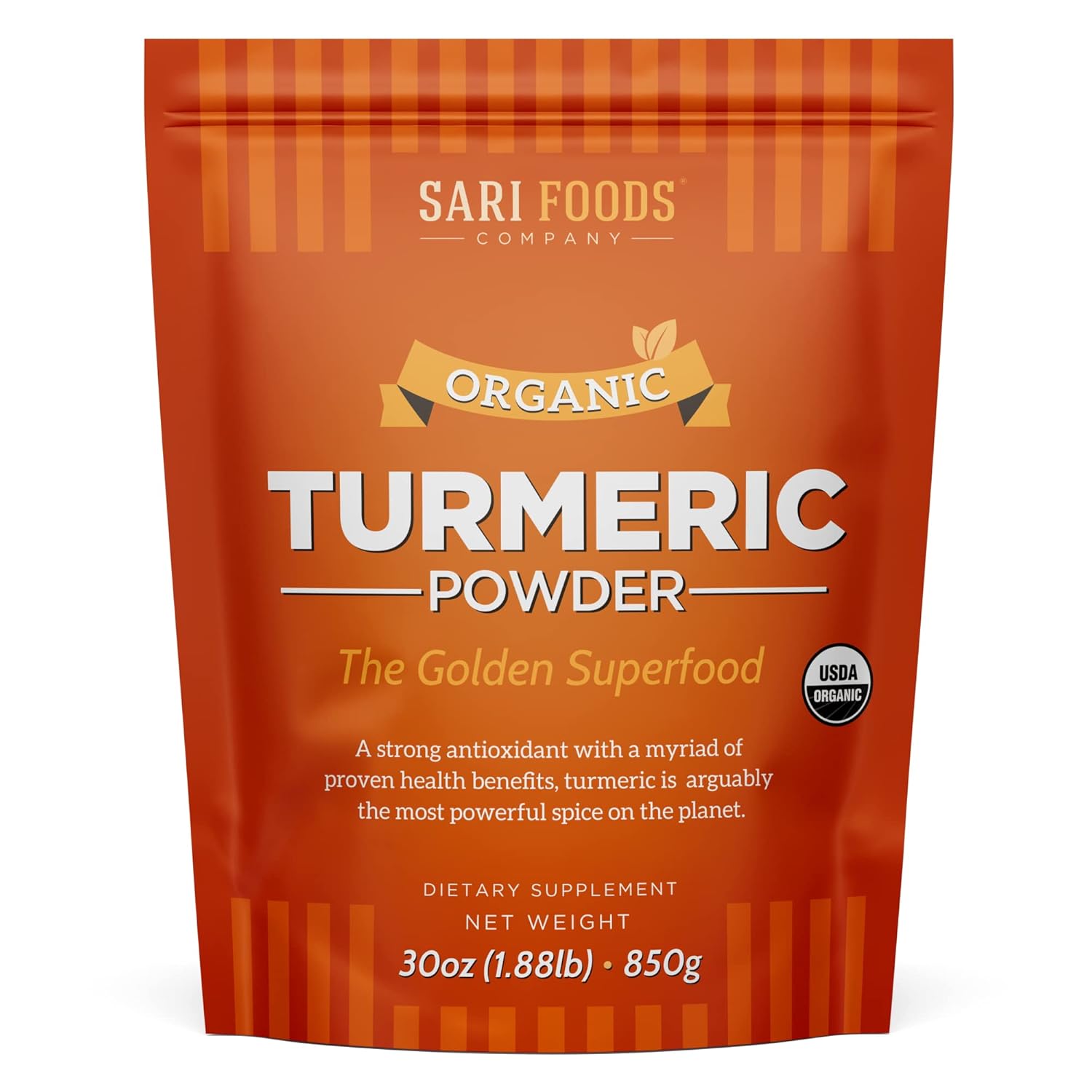 Organic Turmeric Powder with Curcumin | 30 oz/850g | Sari Foods Co